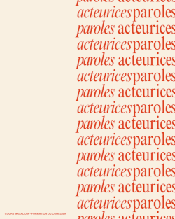 parolesacteurices|acteuricesparoles - Cours Maxal Dia